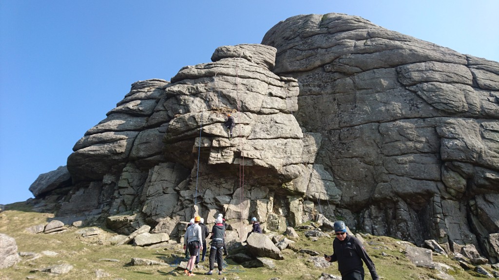 climbing Dartmoor